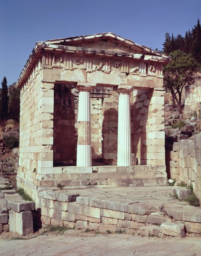 View of the Temple of the Treasures of the Athenians by Greek